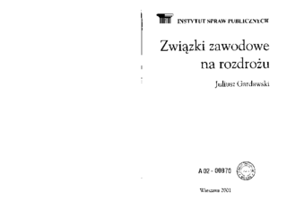 Związki zawodowe na rozdrożu