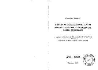 Studia o ładzie społecznym
