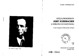 Socjaldemokrata Kurt Schumacher