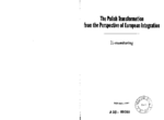 The Polish transformation from the perspective of European integration