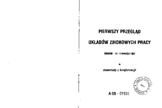 Pierwszy przegląd układów zbiorowych pracy
