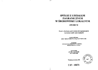 Spółki z udziałem zagranicznym w środowisku lokalnym