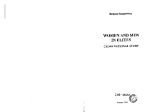 Women and men in elites